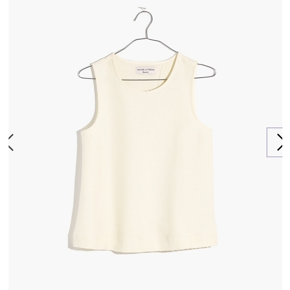 Madewell Texture & Thread Split-Back Shell Top - Picture 4 of 7